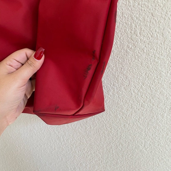 LongChamp Authentic Red Le Pliage Small Handbag - Picture 4 of 7